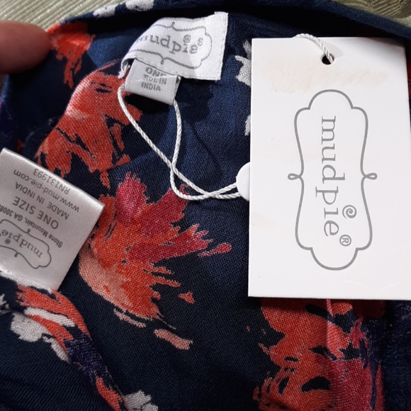 Mud Pie NWT one size kimono w/tassels - Picture 4 of 7